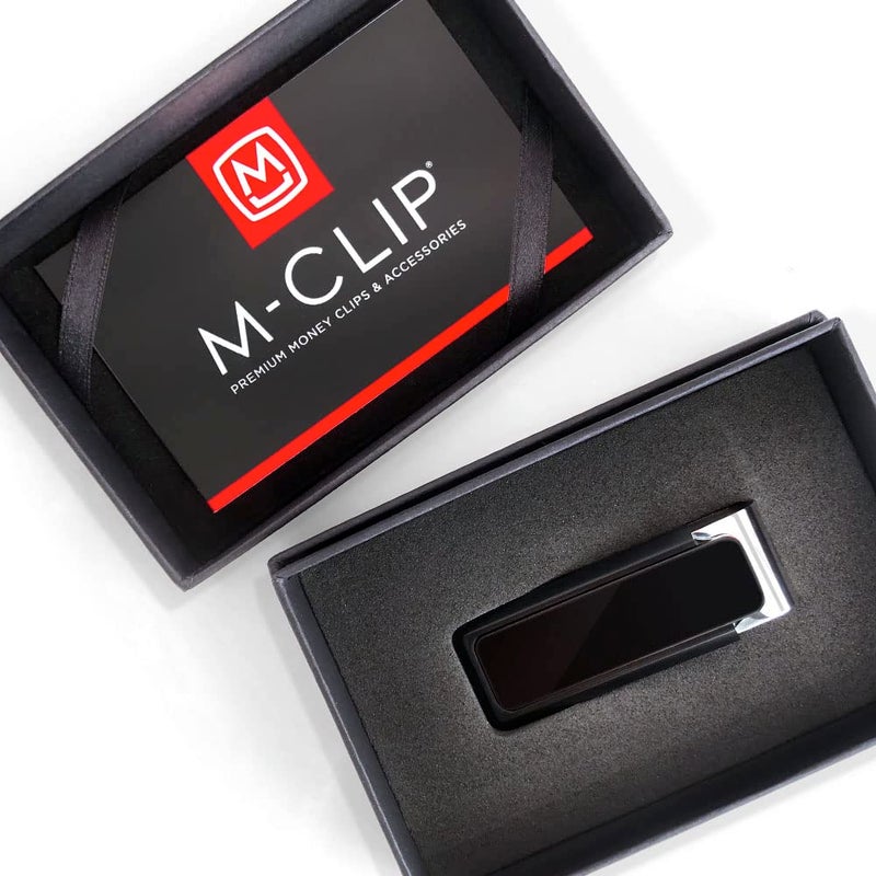 M-Clip Money Clip (Black) - Minimalist Slim Wallet Alternative for Front Pocket Carry - Cash and Credit Card Holder for Men - Image 4